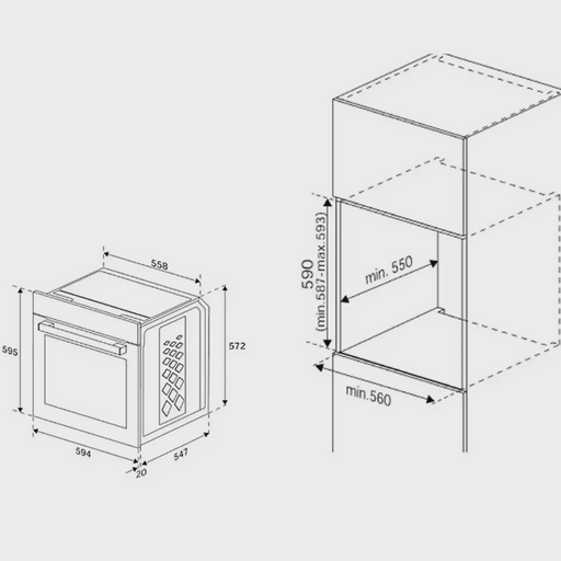 Духовой шкаф Grundig GEBM19400BMPHI Black