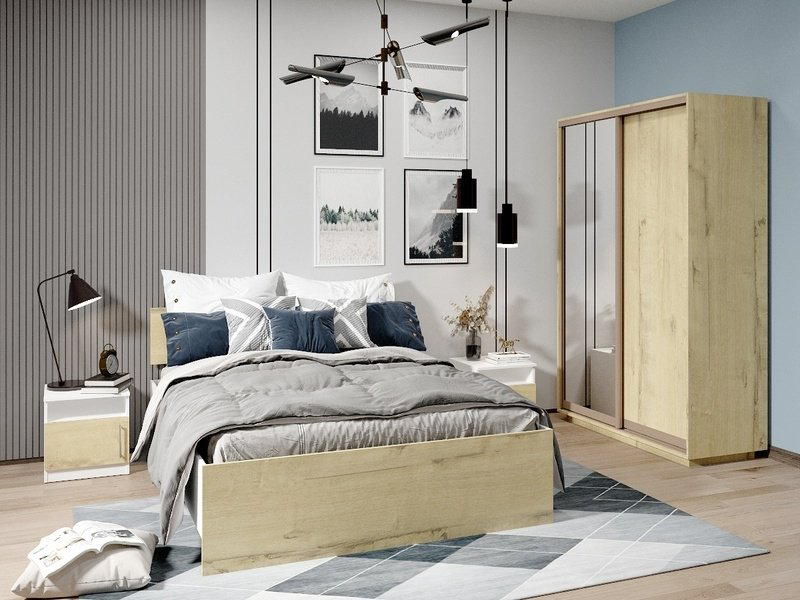 Спальный гарнитур Медина Алатау 1 KpT дуб бунратти купить,NaN