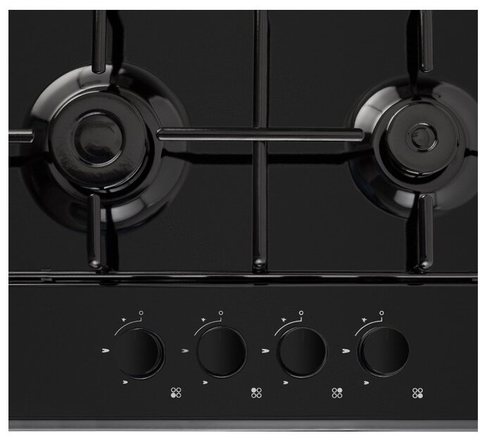 Газовая варочная поверхность Simfer H60Q40B400 черная - ForteMarket Газовая варочная поверхность Simfer H60Q40B400 черная купить,0