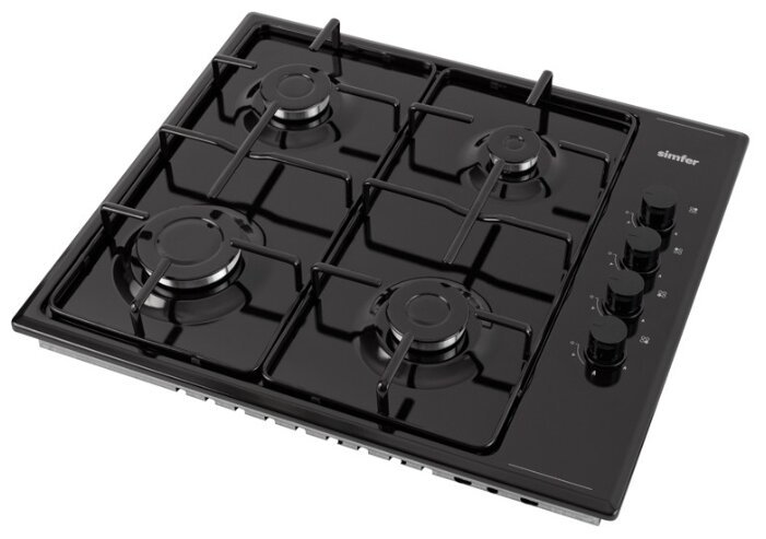 Газовая варочная поверхность Simfer H60Q40B400 черная  купить,NaN