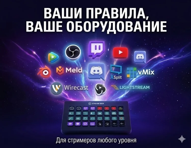 Контроллер для стриминга Elgato Stream Deck XL 10GAT9901 черный