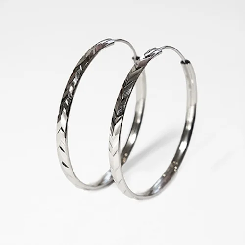 Серьги-кольца Serebroff AE06558 серебро 3.8гр купить,17500