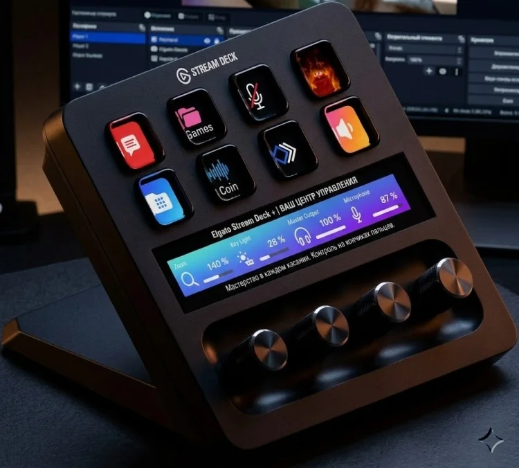 Контроллер для стриминга Elgato Stream Deck + 10GBD9901 черный