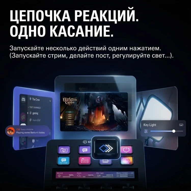 Контроллер для стриминга Elgato Stream Deck + 10GBD9901 черный