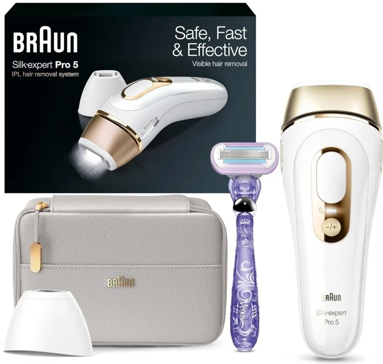 Фотоэпилятор Braun IPL Silk Expert Pro 5 PL5157 бело-золотистый