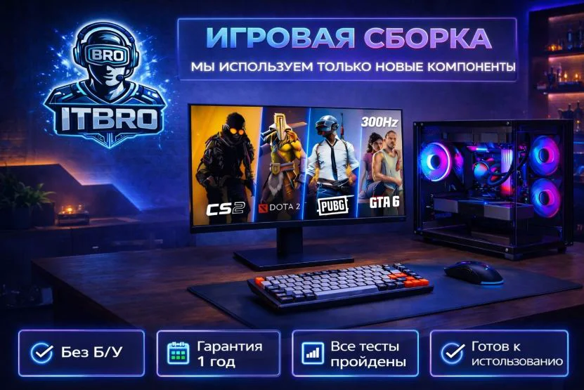 ITBRO i7-12700F / RTX 5060 Ti 8 Гб / 32 Гб / SSD 1000 Гб / Win 11 Pro