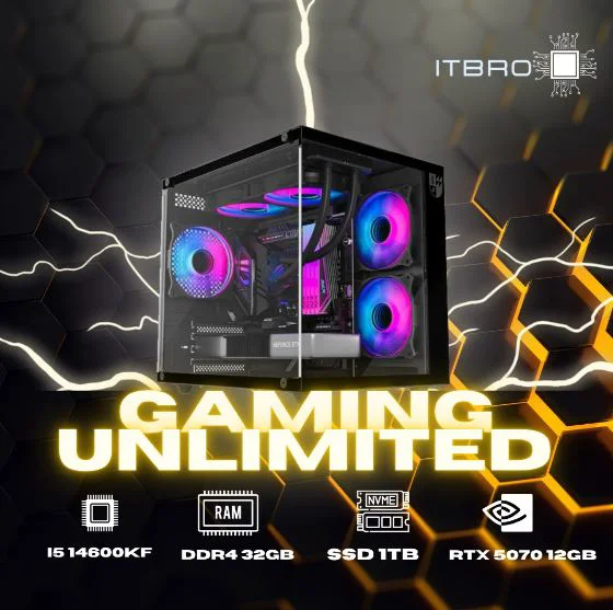 ITBRO i5-14600KF / RTX 5070 12 Гб / 32 Гб / SSD 1024 Гб / Win 11 Pro