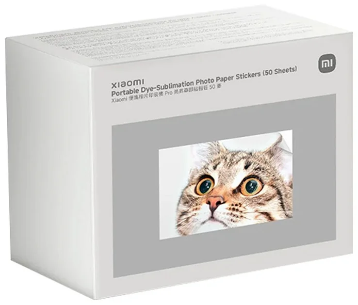 Фотобумага Xiaomi Portable Dye-Sublimation Photo Paper Stickers KDXZRSHHT50S 50шт