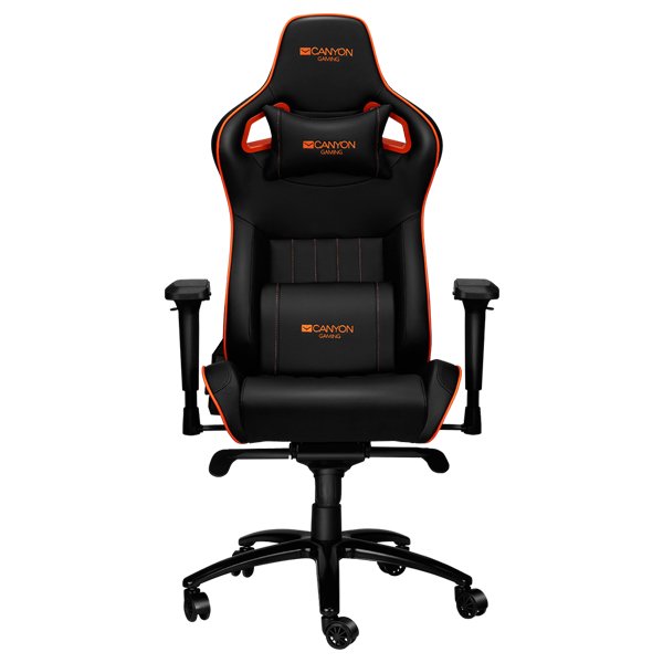 Кресло игровое Canyon CND-SGCH5 черно-оранжевое