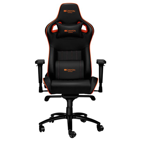 Кресло игровое Canyon CND-SGCH5 черно-оранжевое
