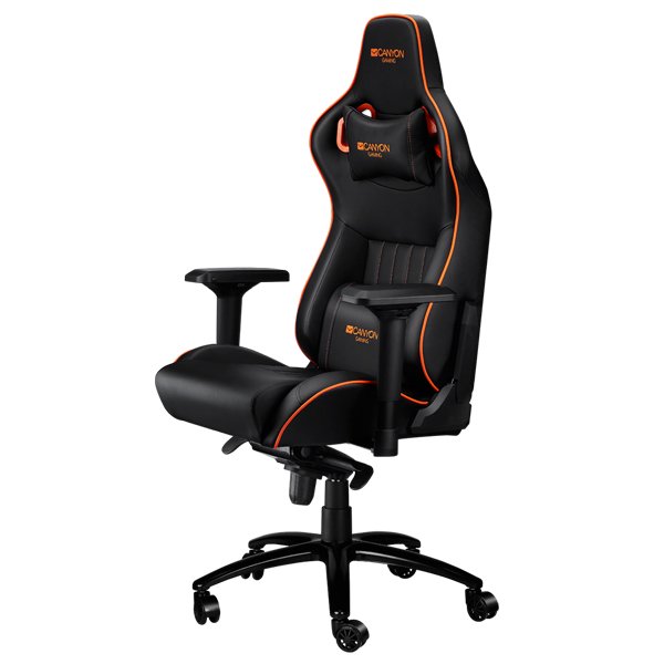 Кресло игровое Canyon CND-SGCH5 черно-оранжевое