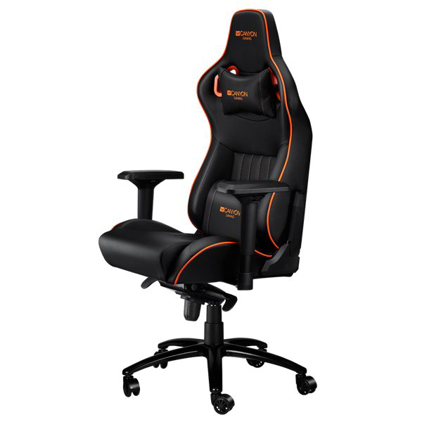 Кресло игровое Canyon CND-SGCH5 черно-оранжевое купить,NaN