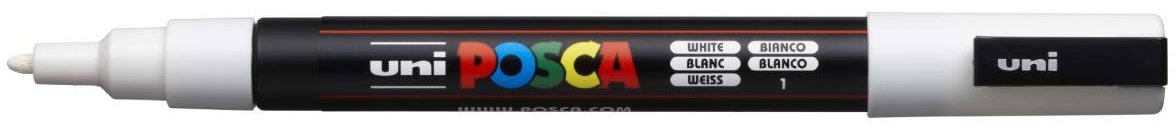 Маркер POSCA 149540, 1 шт, 0.9 мм, белый
