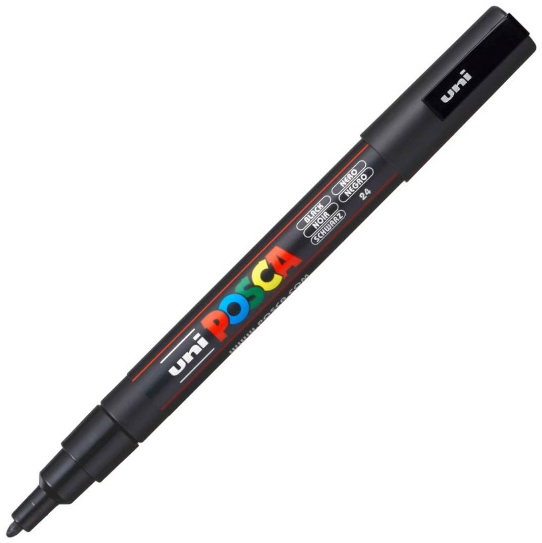 Маркер POSCA 149554, 1 шт, 0.9 мм, черный купить,NaN