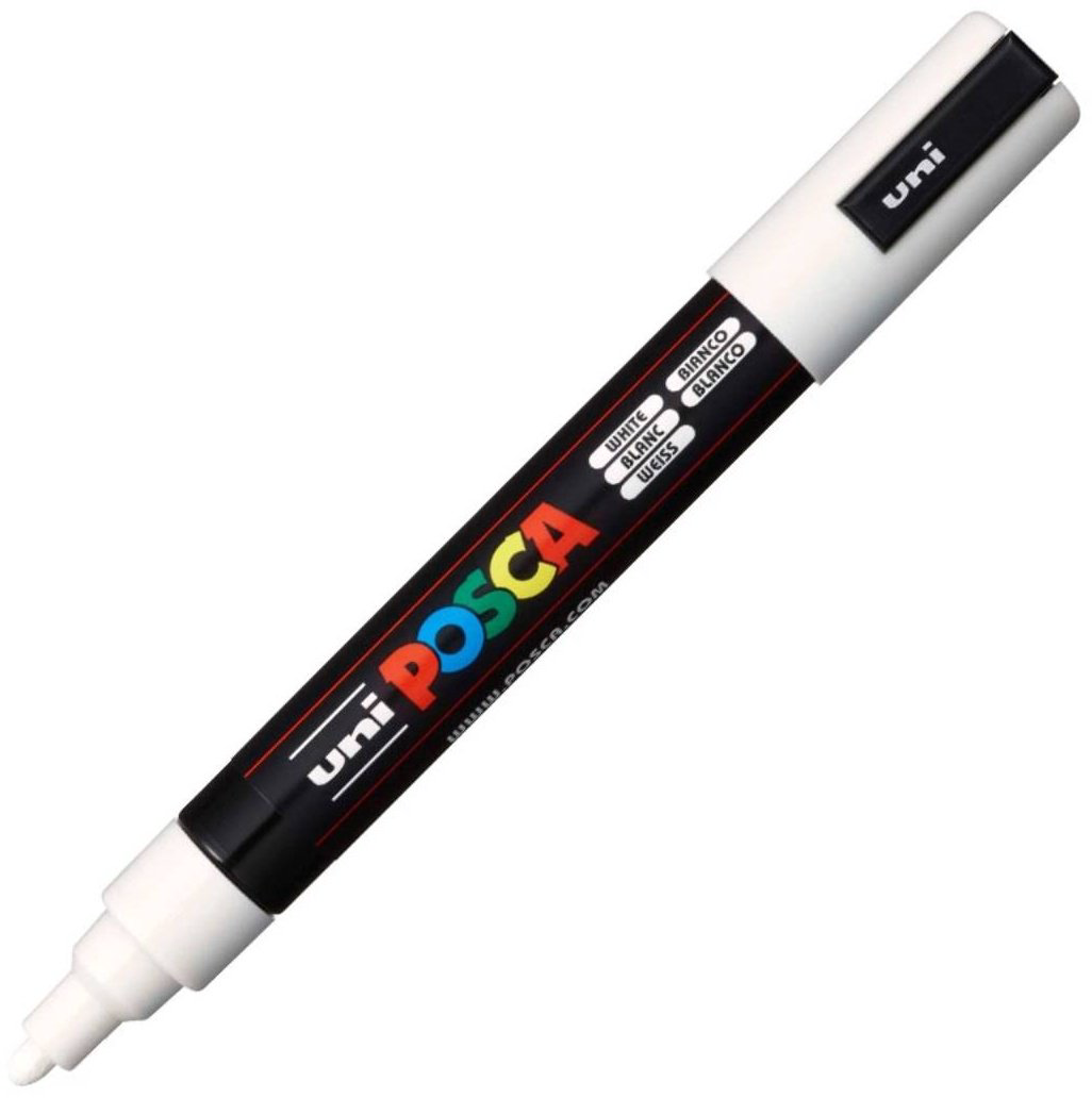 Маркер POSCA 71174, 1 шт, 1.8 мм, белый купить,NaN
