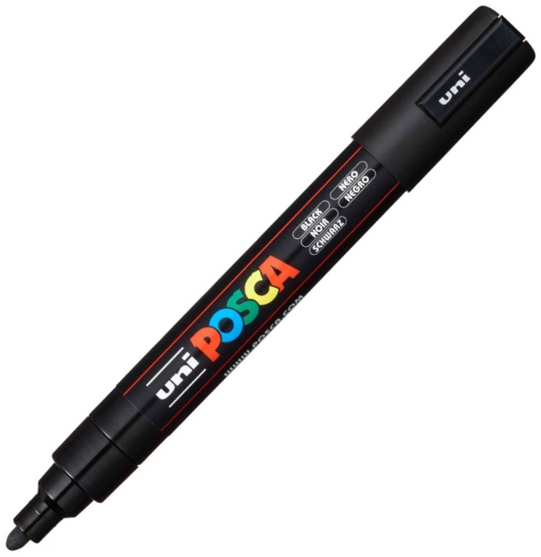 Маркер POSCA 149469, 1 шт, 1.8 мм, черный купить,0
