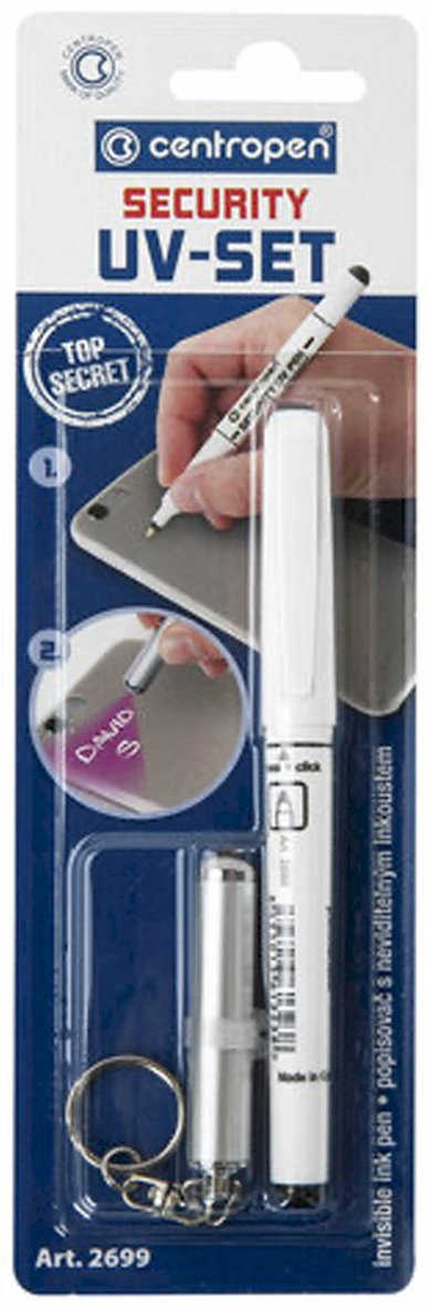 Маркер Centropen Security UV-Pen 2699, 1 шт, 0.6 мм, бесцветный купить,NaN