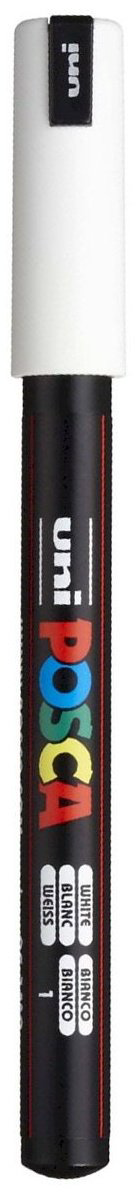 Маркер POSCA 149800, 1 шт, 0.7 мм, белый купить,NaN