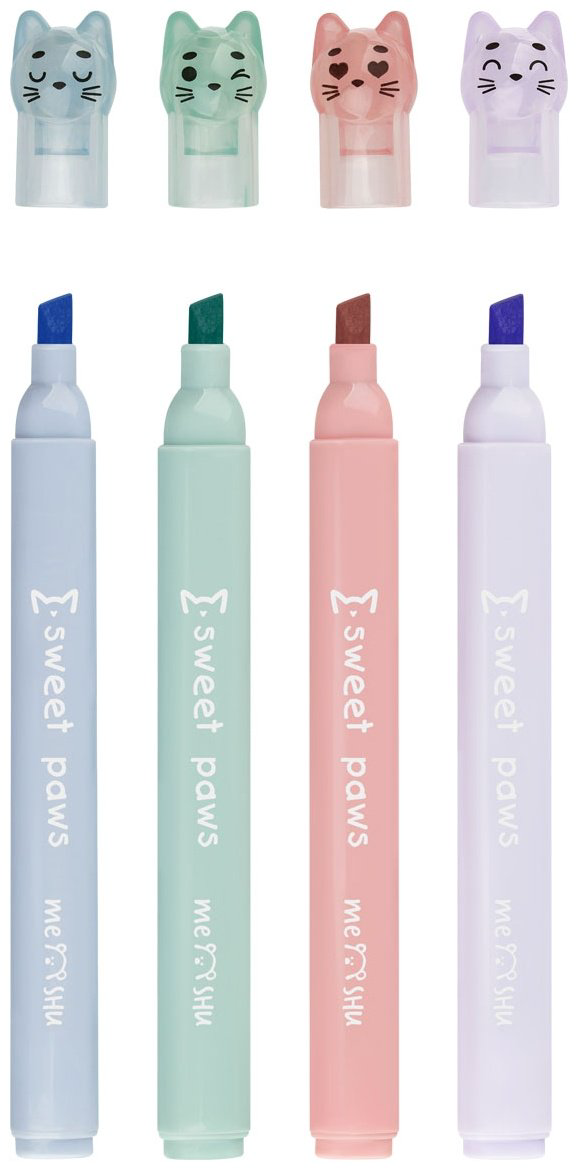 Маркер MESHU MS_55400, 4 шт, 1 мм, мультиколор купить,NaN