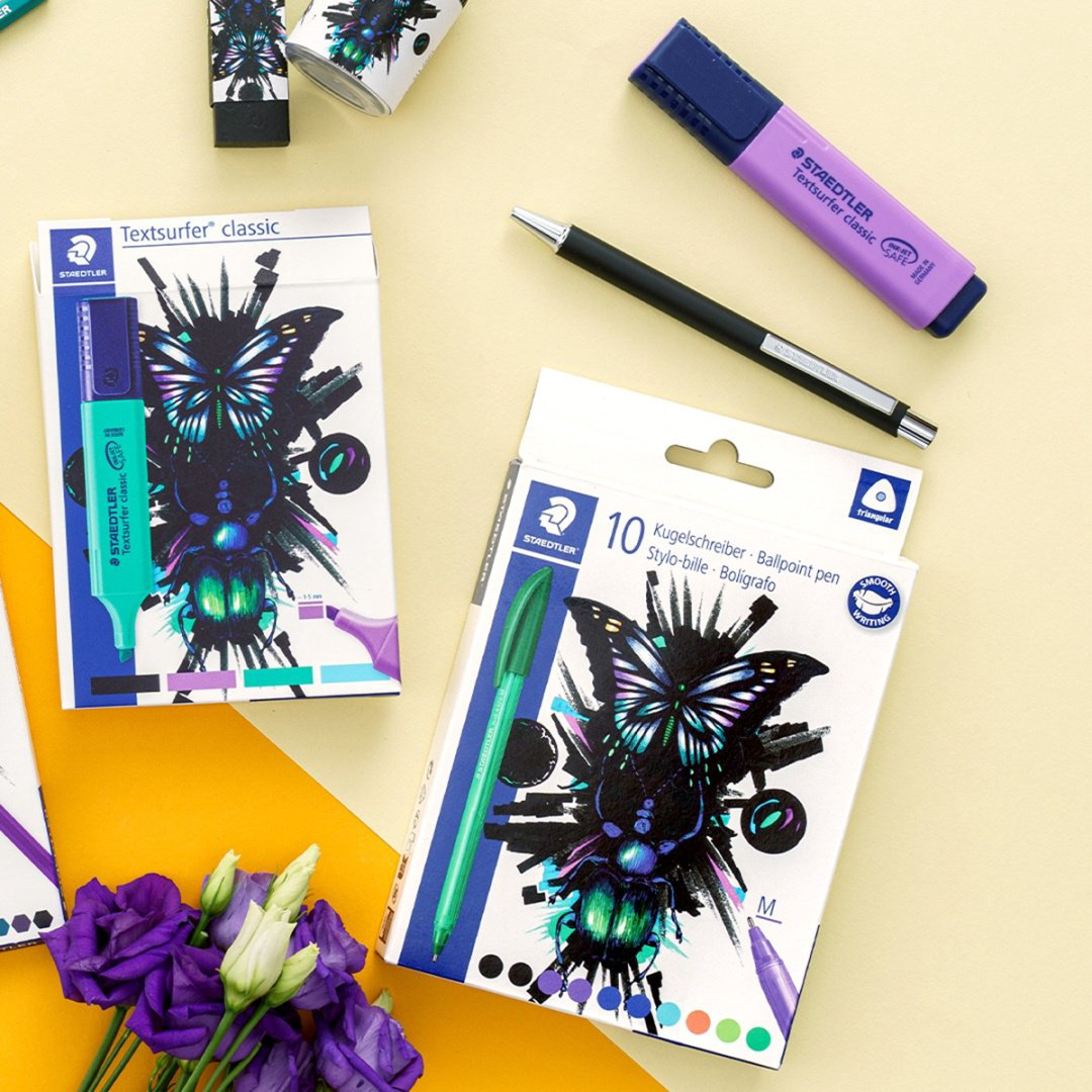 Маркер STAEDTLER 364 C4 E1, 4 шт, 5 мм, мультиколор купить,NaN
