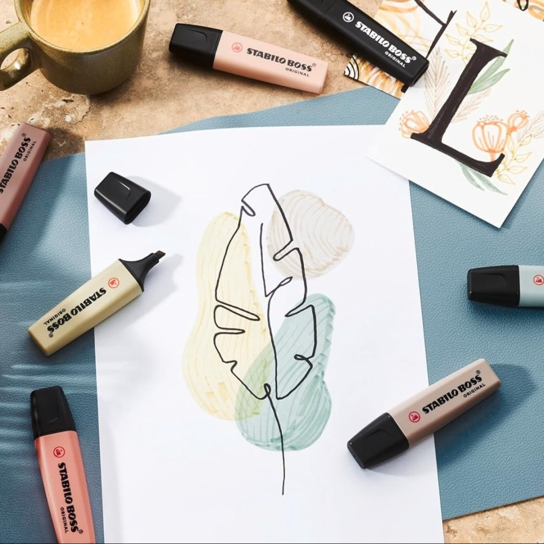 Маркер STABILO Boss Original NATURECOLORS, 6 шт, 2 мм, мультиколор купить,NaN
