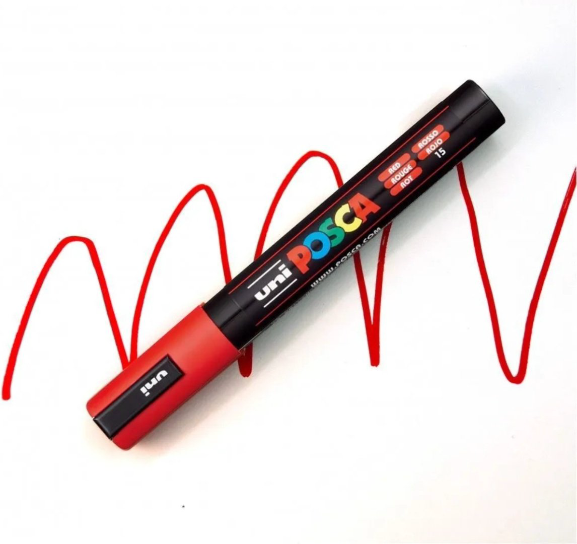 Маркер POSCA PC-5M, 16 шт, 1.8 мм, мультиколор купить,13500