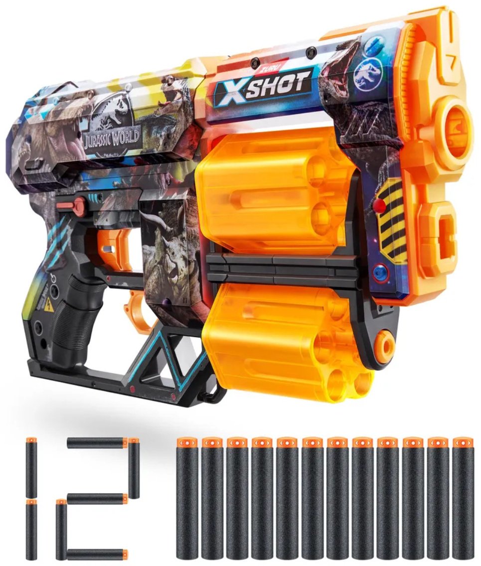 Бластеры X-Shot Dread Jurassic World 36754, пластик - ForteMarket Бластеры X-Shot Dread Jurassic World 36754, пластик купить,0
