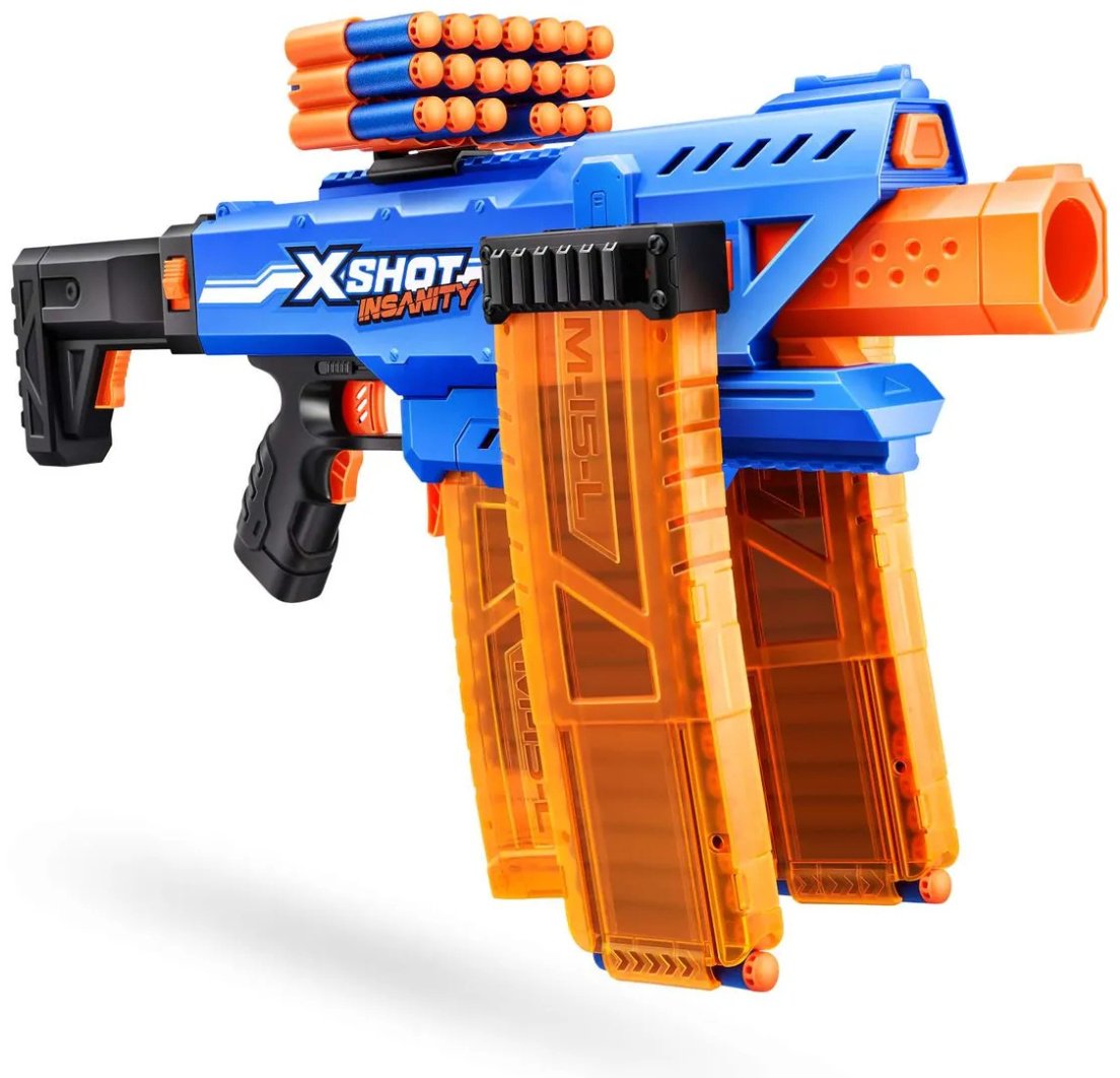 Бластеры X-Shot Motorized Clip Mania  36786, пластик