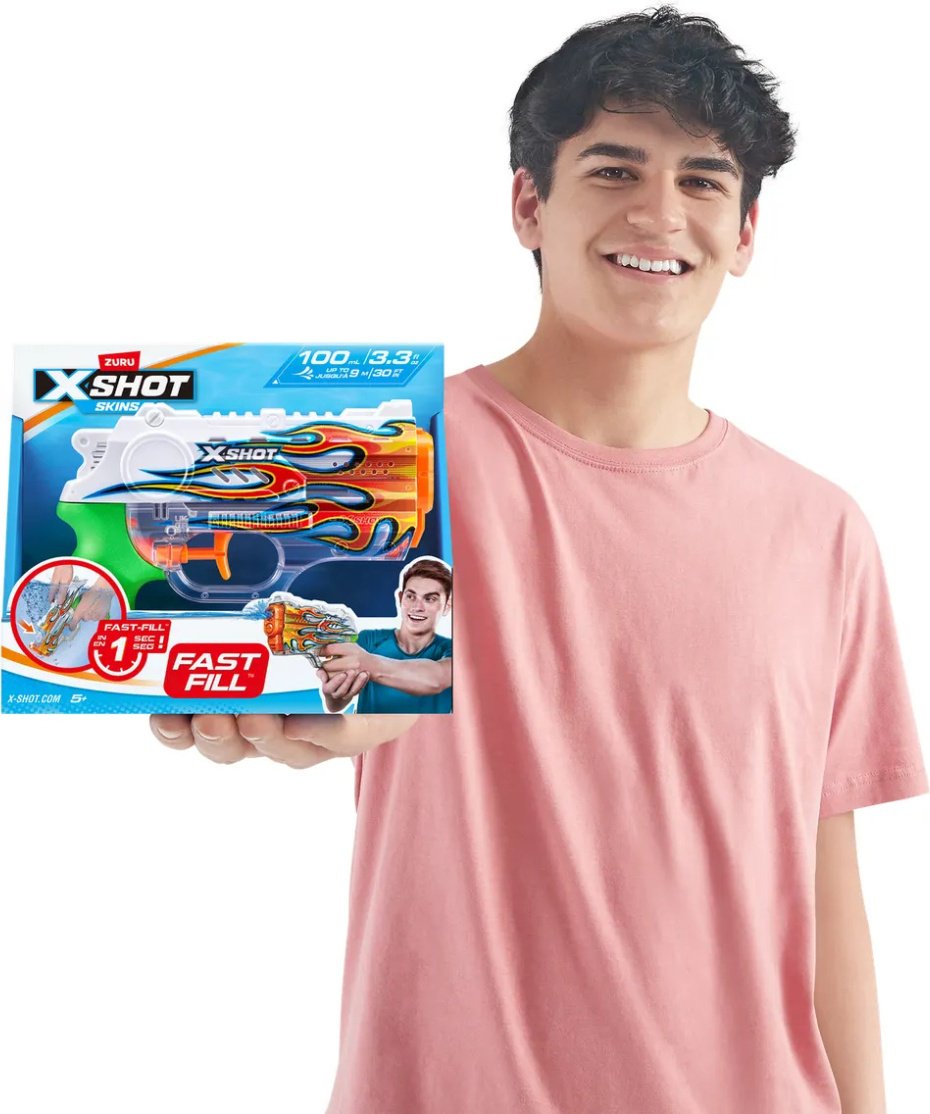 Водное оружие X-Shot Fast Fill Skins Nano - Flame 11853D, пластик - ForteMarket Водное оружие X-Shot Fast Fill Skins Nano - Flame 11853D, пластик купить,0