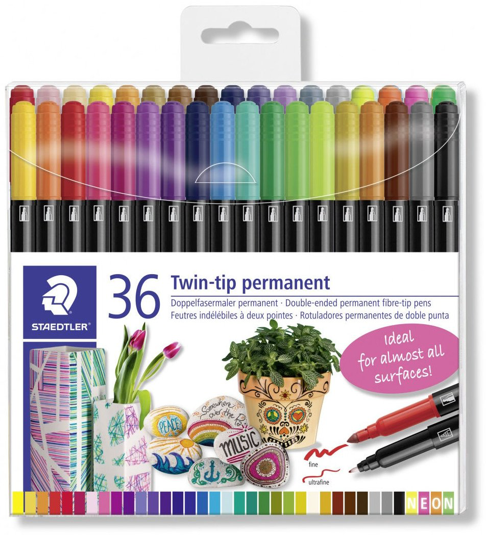 Маркер STAEDTLER 3187-TB36-02, 36 шт, 1 мм, мультиколор купить,NaN