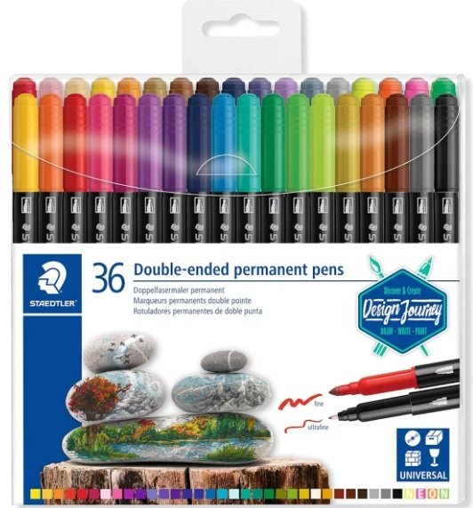 Маркер STAEDTLER 3187-TB36-02, 36 шт, 1 мм, мультиколор купить,0