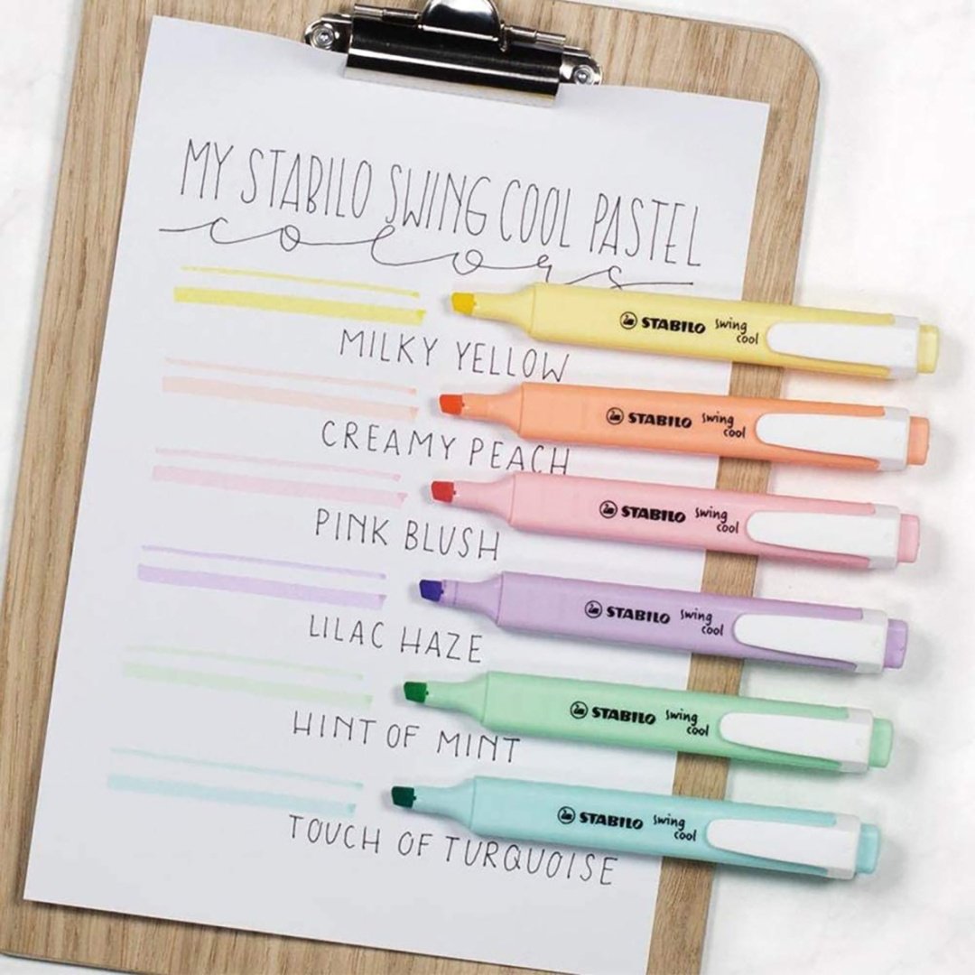 Маркер STABILO Swing cool pastel 275-6-08, 6 шт, 1 мм, мультиколор купить,0