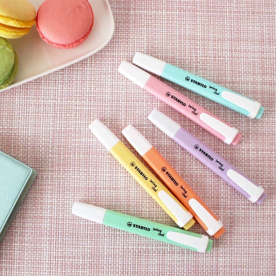Маркер STABILO Swing cool pastel 275-6-08, 6 шт, 1 мм, мультиколор купить,0