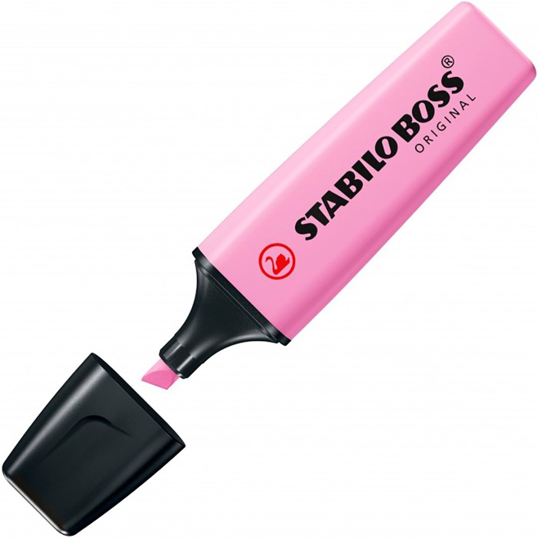 Маркер STABILO Pastel 1230564, 4 шт, 5 мм, розовый, желтый, голубой, серый купить,0