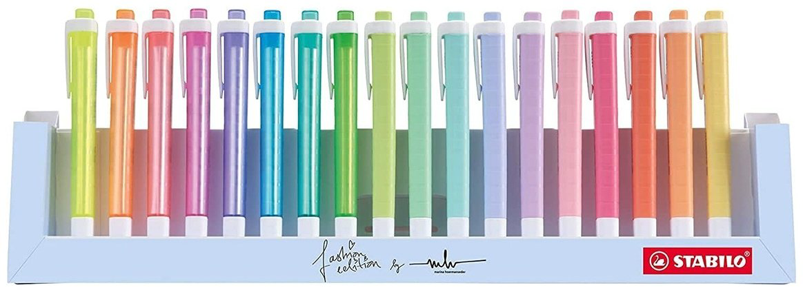 Маркер STABILO Swing Cool Pastel 1230565, 18 шт, 4 мм, мультиколор купить,NaN