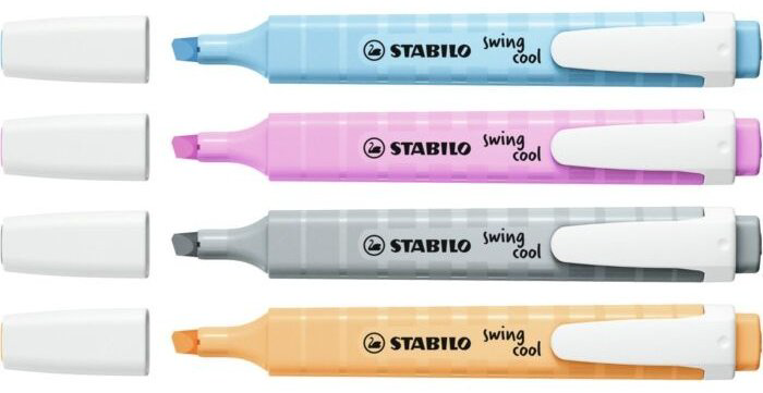 Маркер STABILO swing cool Pastel 275/4-08-2, 4 шт, 2 мм, мультиколор купить,NaN