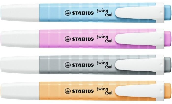 Маркер STABILO swing cool Pastel 275/4-08-2, 4 шт, 2 мм, мультиколор купить,0