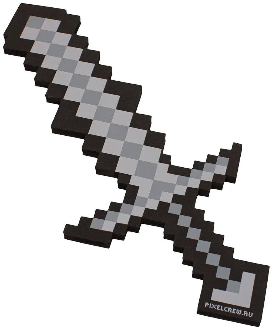 Меч Minecraft 8Бит пиксельный PC01322,