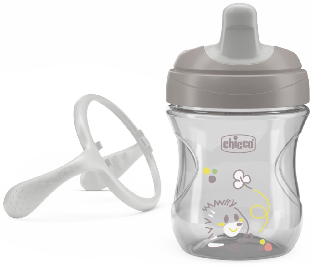 Поильник-непроливайка Chicco 00006921350000, 200 мл, пластик/силикон - ForteMarket Поильник-непроливайка Chicco 00006921350000, 200 мл, пластик/силикон купить,0