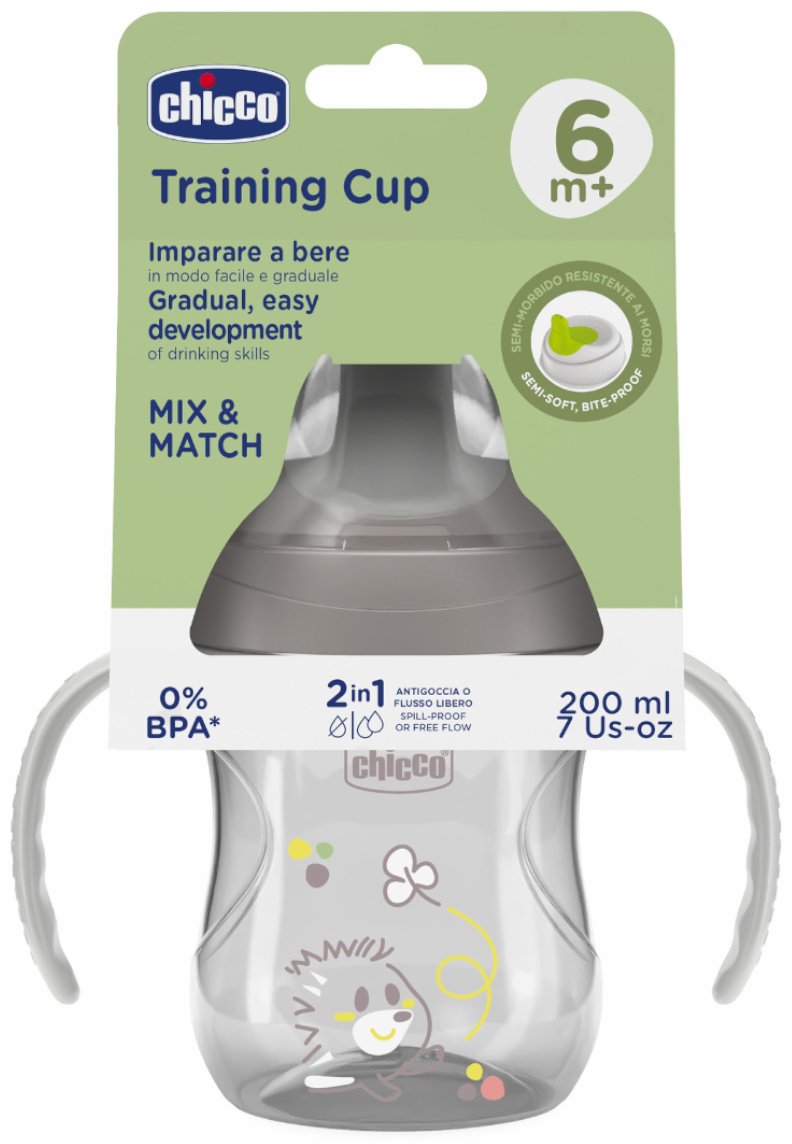 Поильник-непроливайка Chicco 00006921350000, 200 мл, пластик/силикон - ForteMarket Поильник-непроливайка Chicco 00006921350000, 200 мл, пластик/силикон купить,0