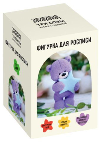 Набор Фигурка ТРИ СОВЫ Мишка со звездой
