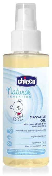 Chicco масло детское массажное Natural Sensation 100 мл купить,NaN