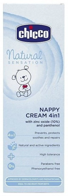 Chicco Крем под подгузник Natural Sensation 100мл купить,NaN