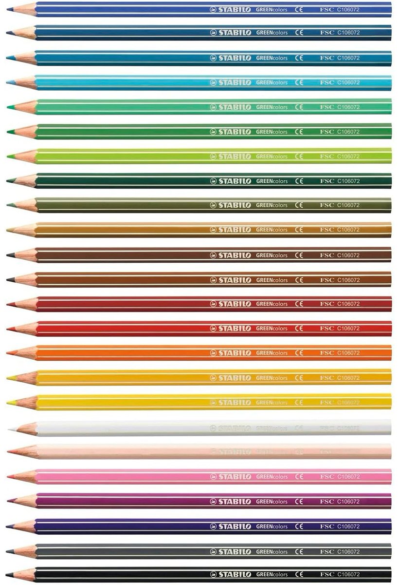 Цветные карандаши STABILO 6019/2-24 форма шестигранная 24 шт купить,0