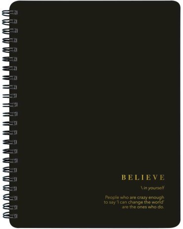 Общая тетрадь Be Smart Believe, 120 л, А5, клетка, мягкая обложка, 1 шт