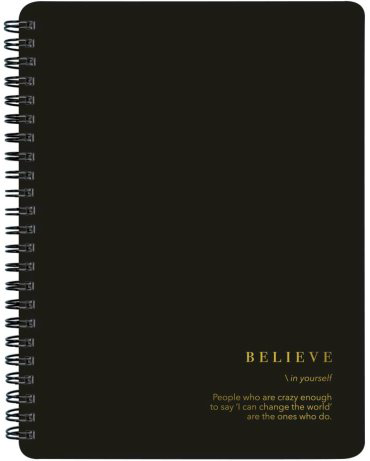 Общая тетрадь Be Smart Believe, 120 л, А5, клетка, мягкая обложка, 1 шт купить,NaN