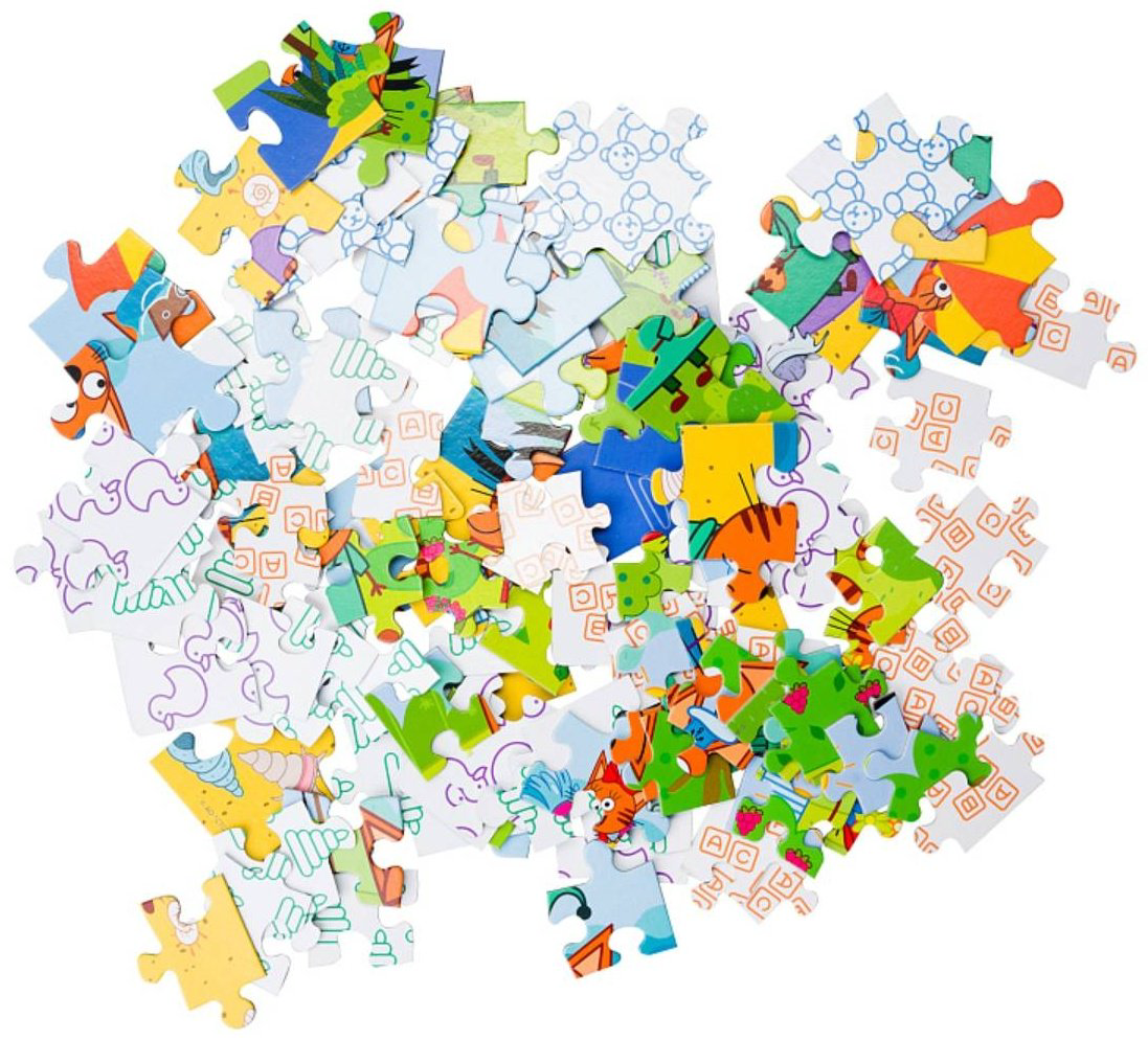Пазл Step Puzzle Три кота классический 20 деталей купить,NaN