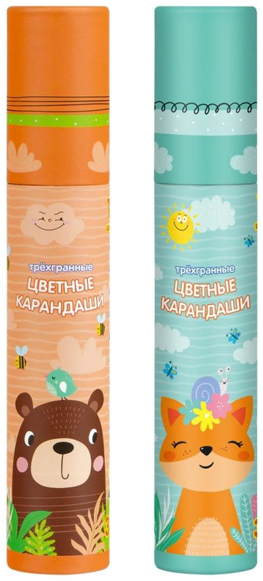 Цветные карандаши Мульти-Пульти CP_54163 форма трехгранная 12 шт купить,0