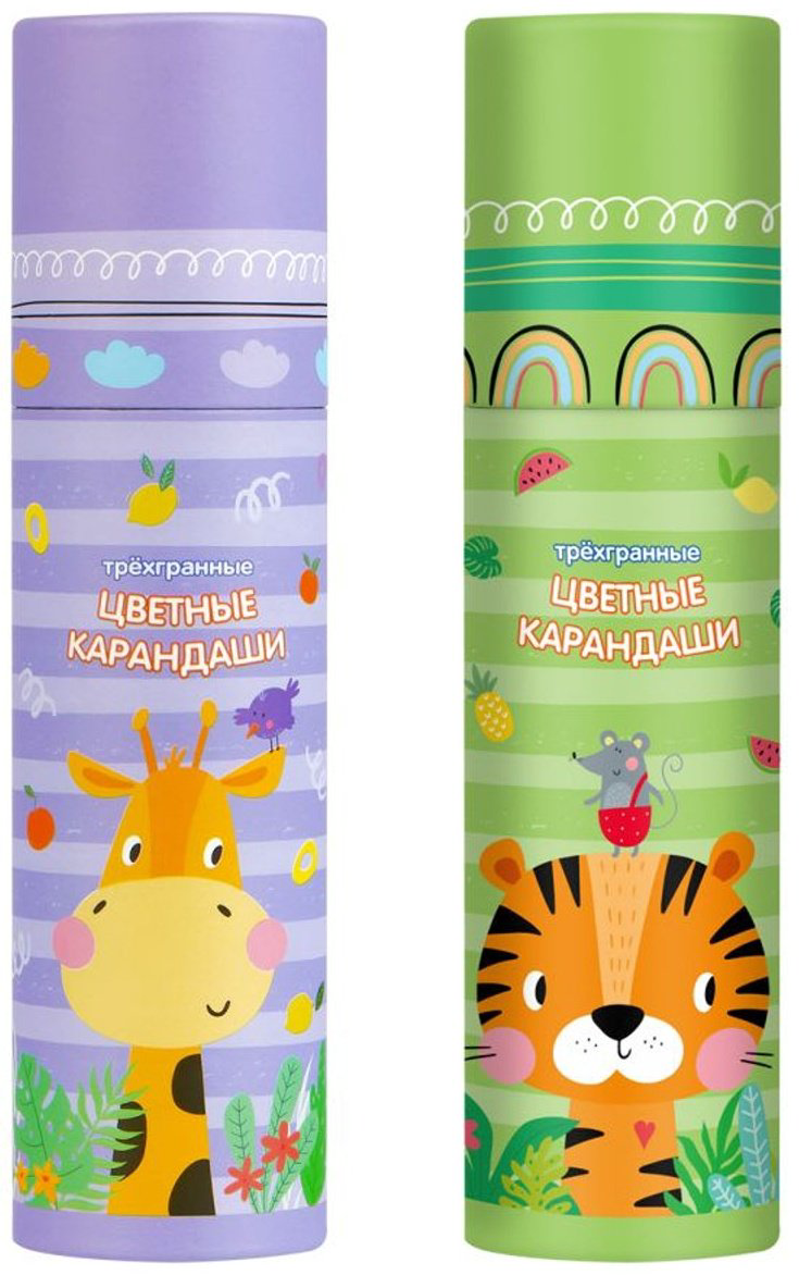 Цветные карандаши Мульти-Пульти CP_54164 форма трехгранная 24 шт купить,NaN