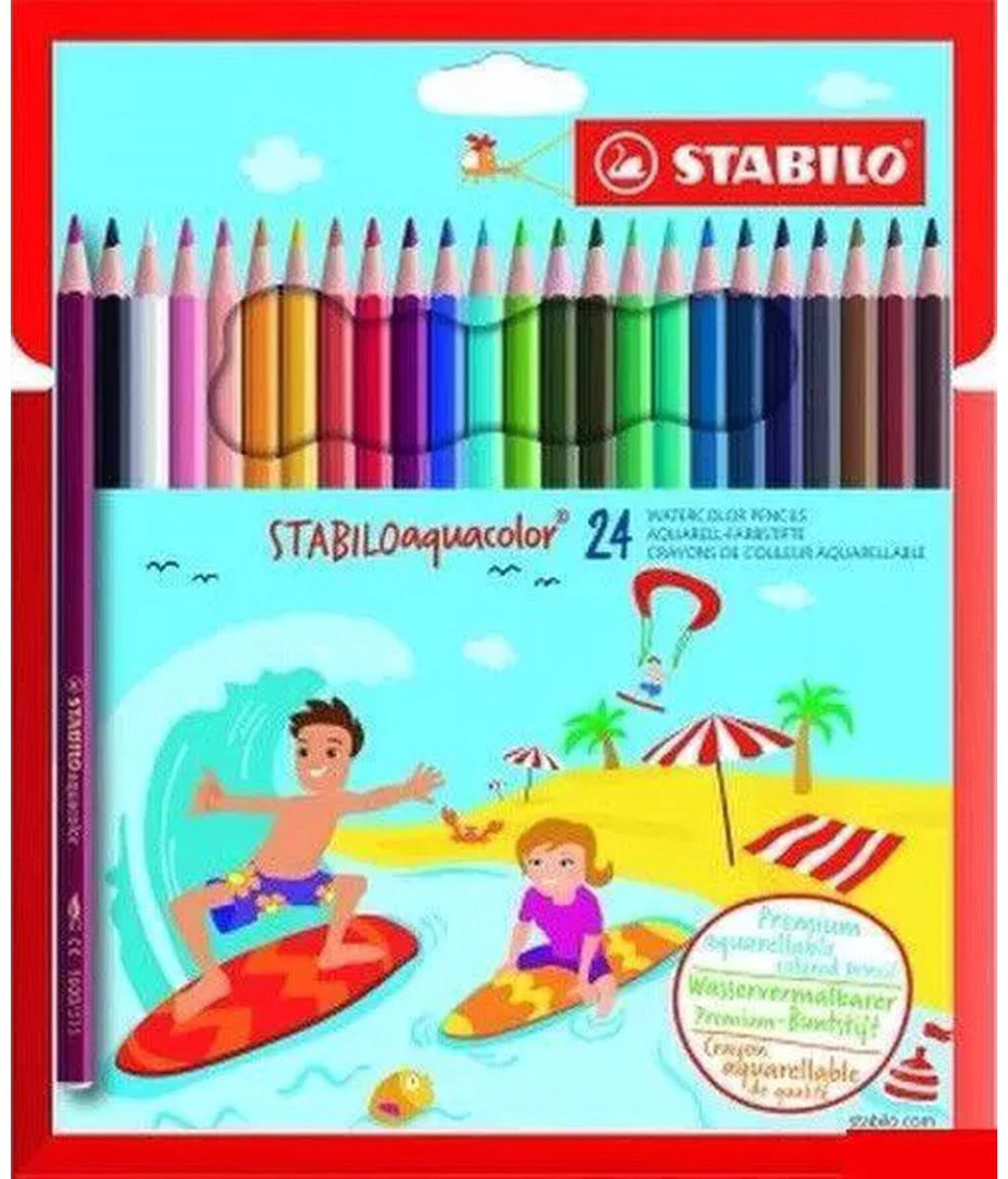 Цветные карандаши STABILO 1624-6 форма шестигранная 24 шт купить,NaN